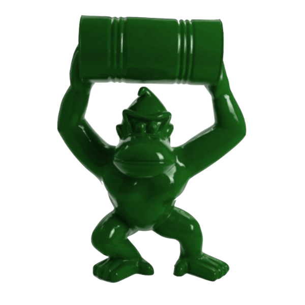 Resine Sculpture Canard 120cm Vert AELIANE - S&C