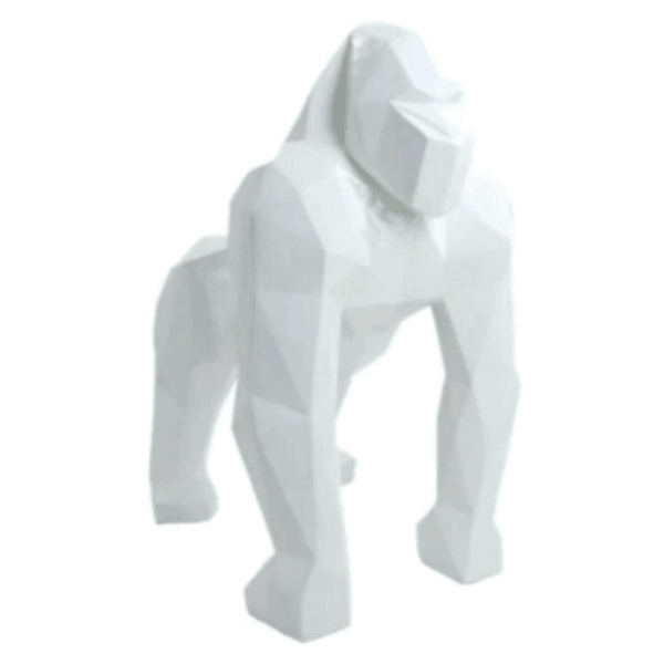 Resine Sculpture Gorille 140CM Blanc MATIS - S&C