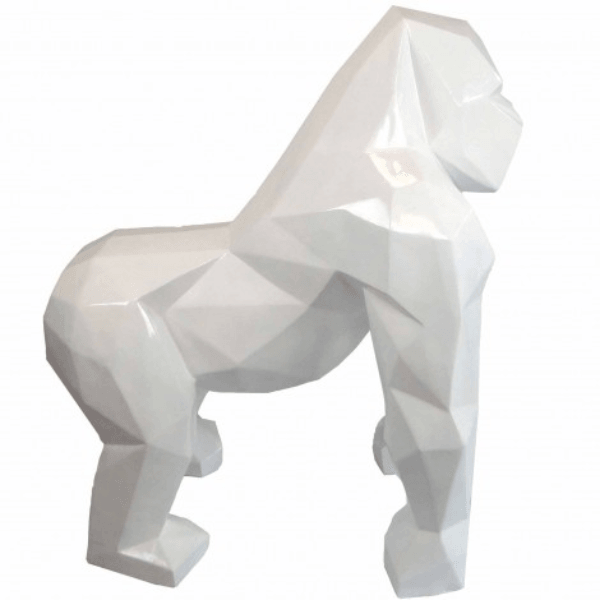 Resine Sculpture Gorille 140CM Blanc MATIS - S&C