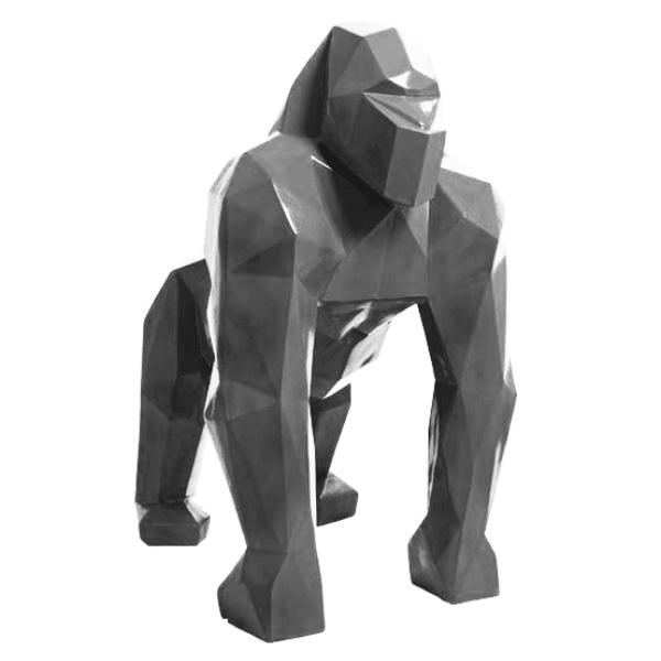 Resine Sculpture Gorille 140CM Gris JORVAN - S&C