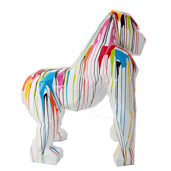 Resine Sculpture Gorille 140CM Multicolore MONTEL - S&C
