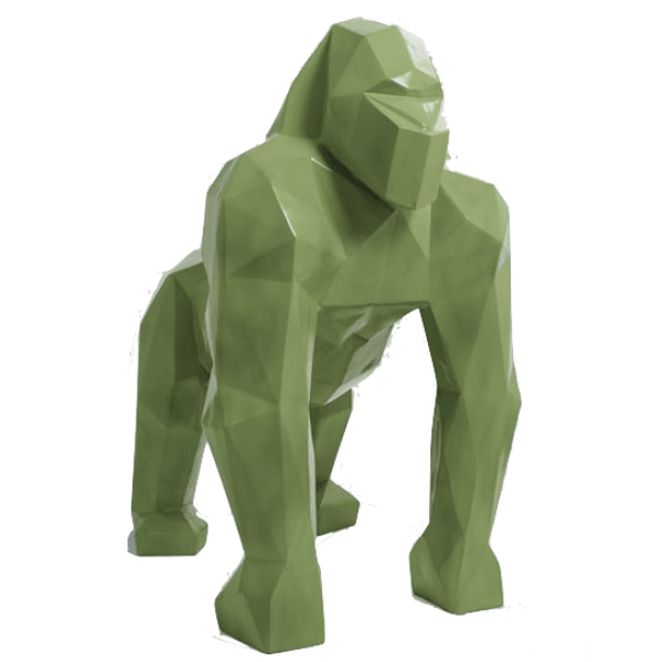 Resine Sculpture Gorille 140CM Vert Kaki RONALD - S&C