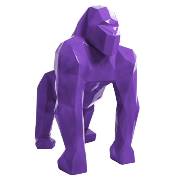 Resine Sculpture Gorille 140CM Violet ALOK - S&C
