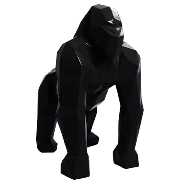 Resine Sculpture Gorille 40CM Noir NIMROD - S&C
