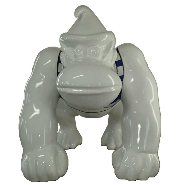 Resine Sculpture Gorille 40CM Marin Bleu ALYNE - S&C