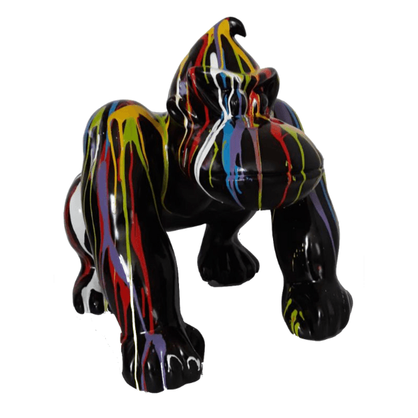 Resine Sculpture Gorille 40CM Multicolore VIVAN - S&C
