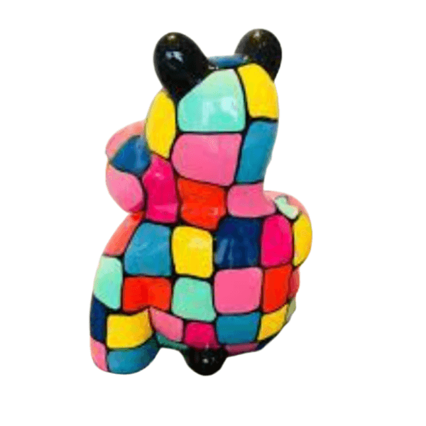 Resine Sculpture Hippopotame 100cm Multicolore DRAGILIO - S&C