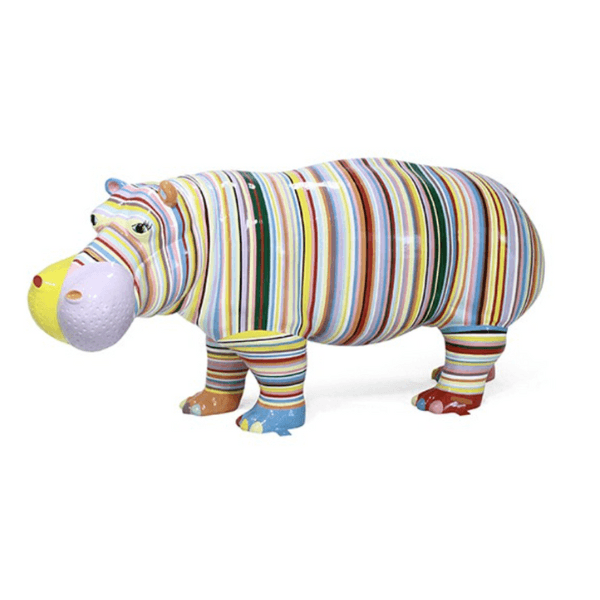 Resine Sculpture Hippopotame 180CM Candy VIREN - S&C