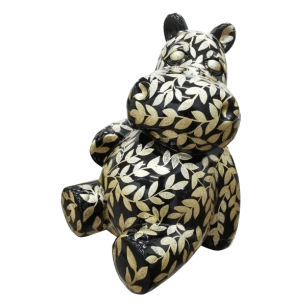 Resine Sculpture Hippopotame 50cm Multicolore AERIS - S&C