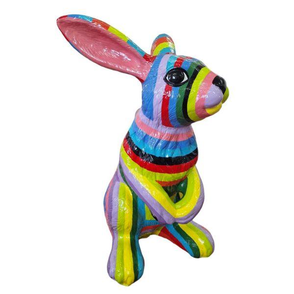 Resine Sculpture Lapin 115CM Multicolore ELDAN - S&C