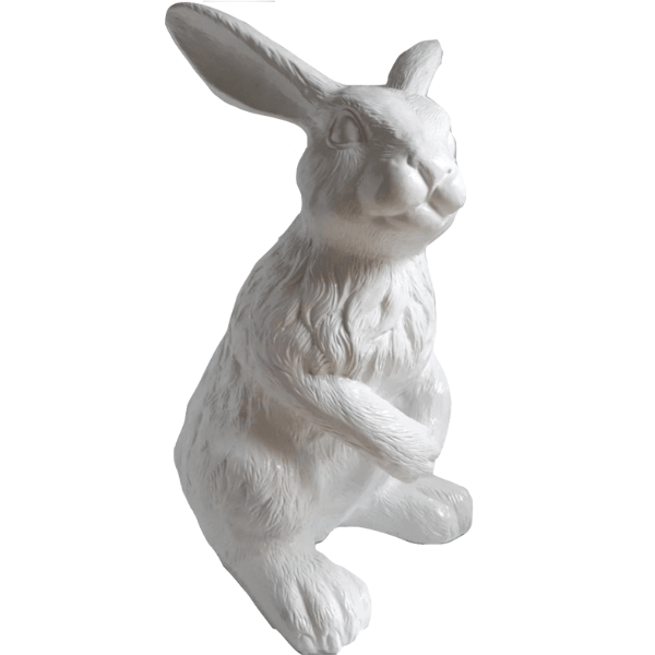 Resine Sculpture Lapin 115cm Blanc MATIS - S&C