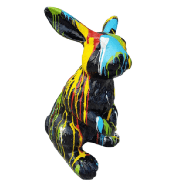 Resine Sculpture Lapin 115CM Multi Coulure JOLEN - S&C