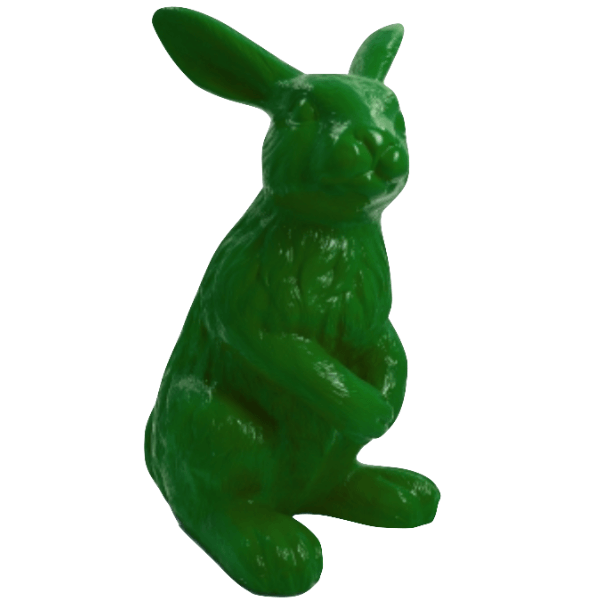 Resine Sculpture Lapin 115CM Vert KALIANE - S&C