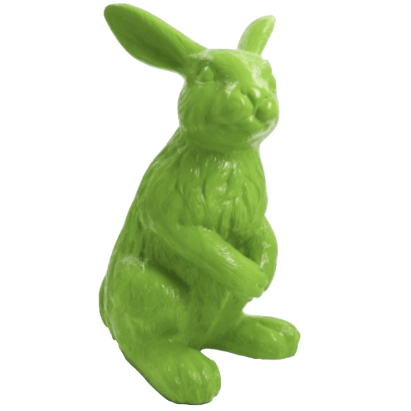 Resine Sculpture Lapin 115CM Vert Pomme KALEN - S&C
