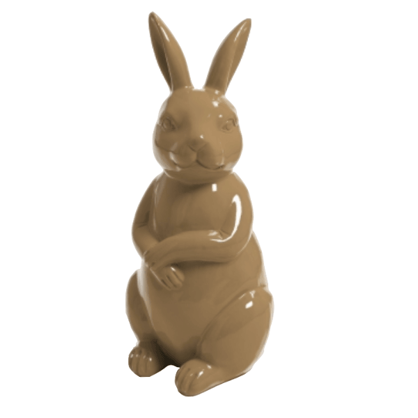 Resine Sculpture Lapin 35CM Marron LOUNIS - S&C