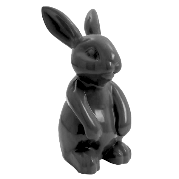 Resine Sculpture Lapin 60CM Gris KELIAN - S&C