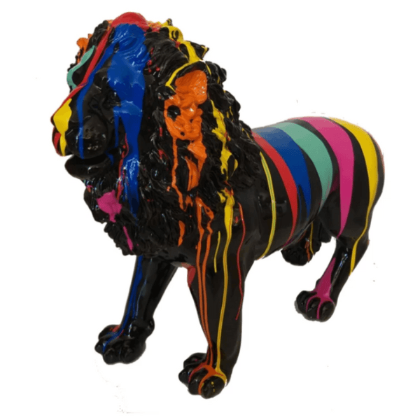 Resine Sculpture Lion 100CM Multicolore JARL - S&C