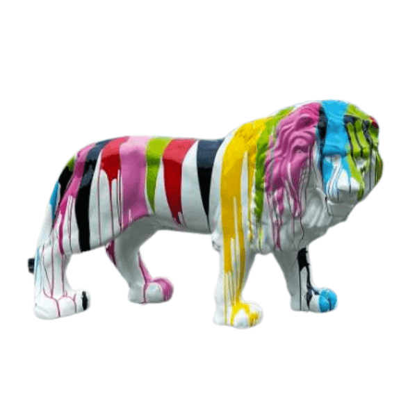 Resine Sculpture Lion 190CM Multicolore PHELAN - S&C