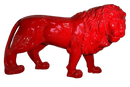 Statue Lion Animaux Resine - 190cm - Rouge - ANIMAUX-RESINE.FR