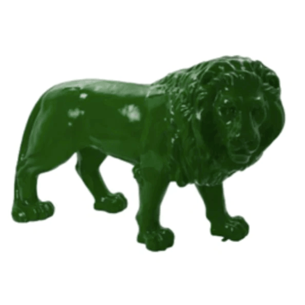 Resine Sculpture Lion 190CM Vert OLANE - S&C