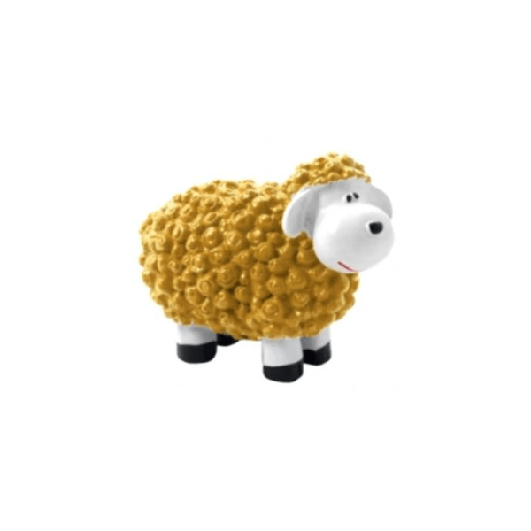 Resine Sculpture Mouton 30CM Jaune LORENZO - S&C