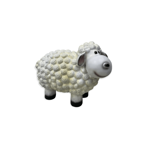 Resine Sculpture Mouton 40CM Blanc MATTHIS - S&C