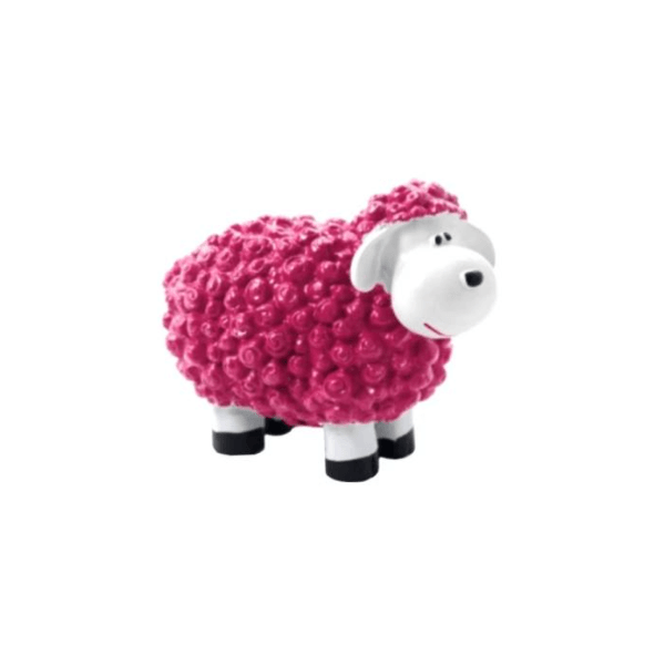 Resine Sculpture Mouton 40CM Rose Fuchsia LYSANDRE - S&C