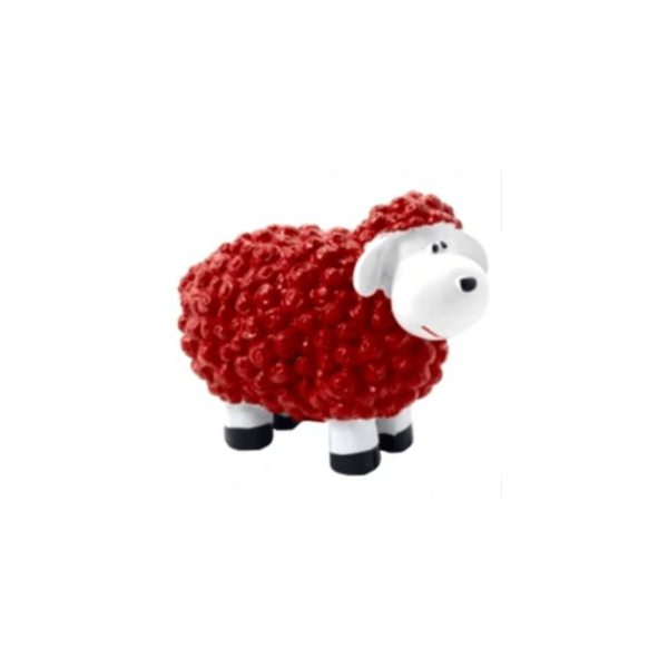 Resine Sculpture Mouton 40CM Rouge AURELIO - S&C
