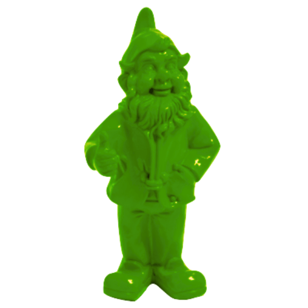 Resine Sculpture Nain 30CM Vert ZALON - S&C
