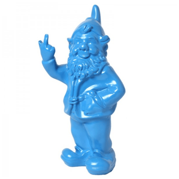 Resine Sculpture Nain 33CM Bleu Ciel LORENZO - S&C