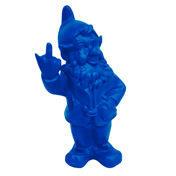Resine Sculpture Nain 33cm Bleu Nuit ZOLK - S&C
