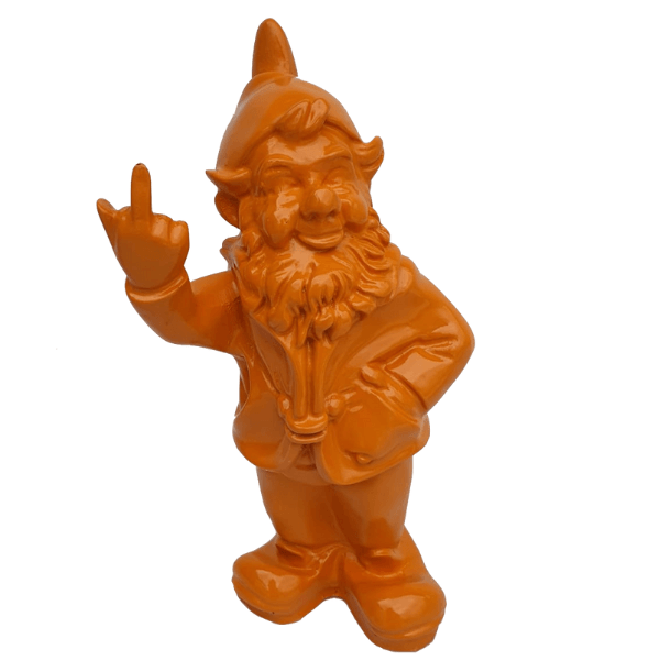 Resine Sculpture Nain 33CM Orange RYMER - S&C
