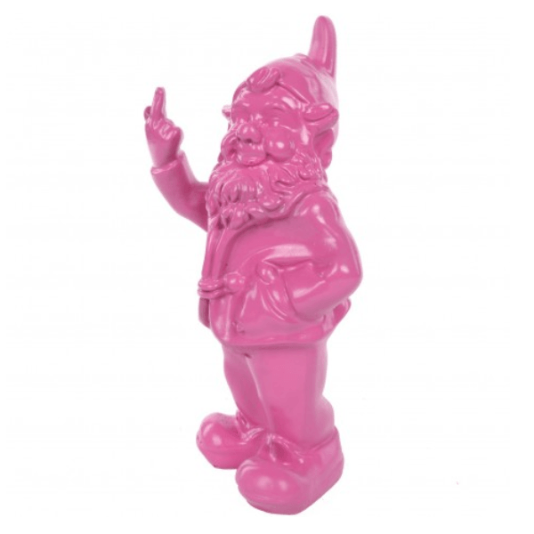 Resine Sculpture Nain 33CM Rose Clair NOLAN - S&C