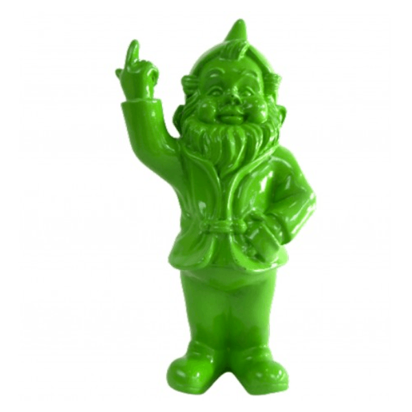 Resine Sculpture Nain 33cm Vert Pomme JOLY - S&C