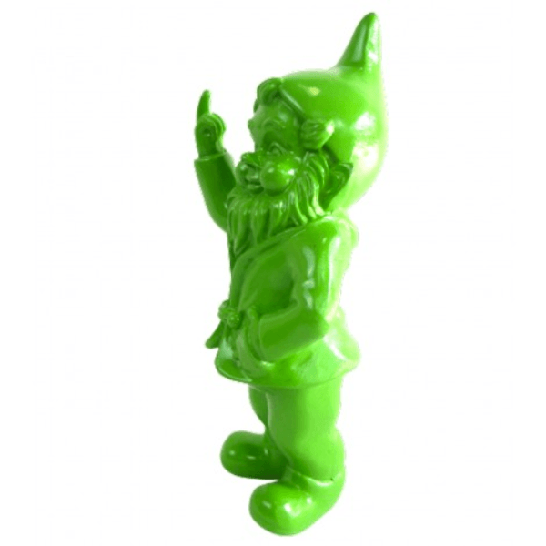 Resine Sculpture Nain 33cm Vert Pomme JOLY - S&C