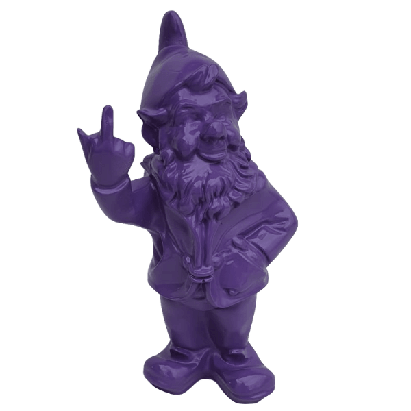 Resine Sculpture Nain 33CM Violet ALDRIC - S&C