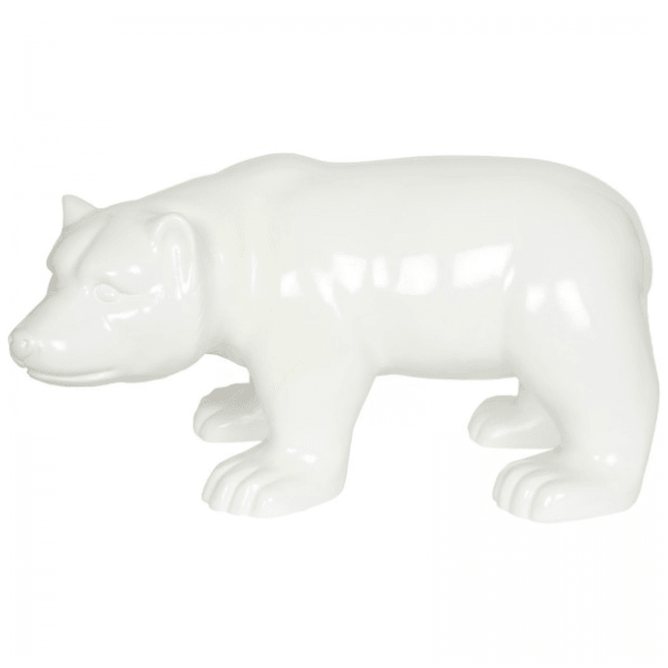 Resine Sculpture Ours 100CM Blanc MATTHIS - S&C