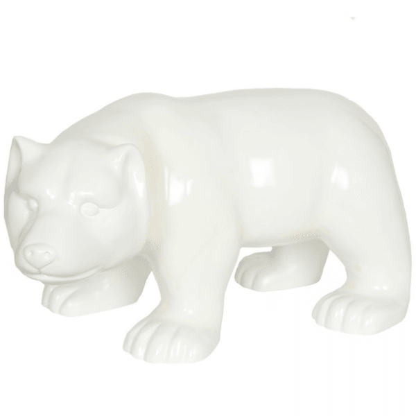 Resine Sculpture Ours 100CM Blanc MATTHIS - S&C