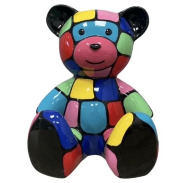 Resine Sculpture Ours 35cm Multicolore LINDOR - S&C