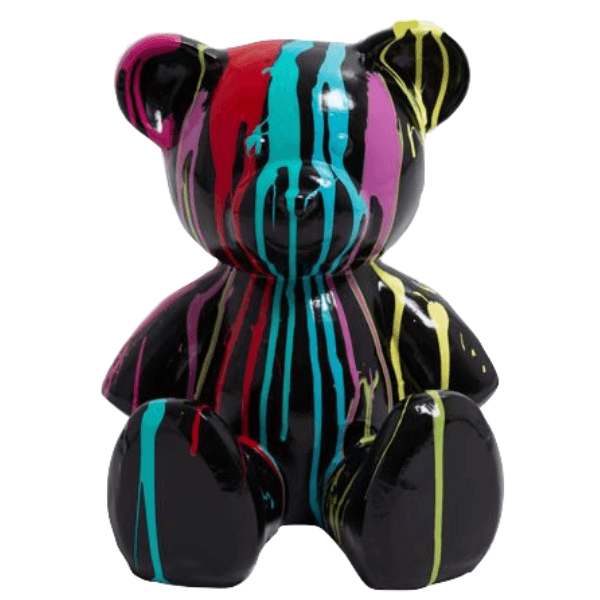 Resine Sculpture Ours 35CM Multicolore GRENADINE - S&C