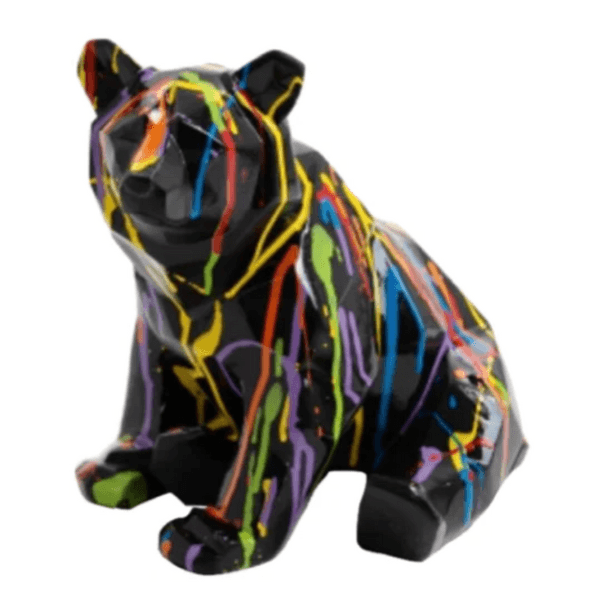 Resine Sculpture Ours 30CM Multicolore KALEN - S&C