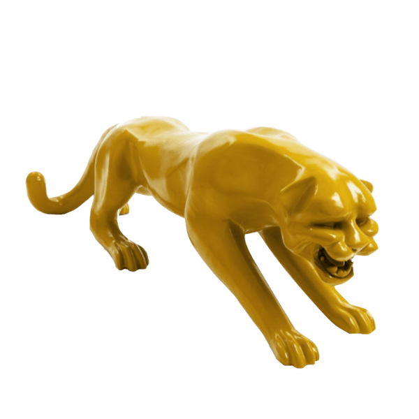 Resine Sculpture Panthère 110CM Jaune NOLAN - S&C