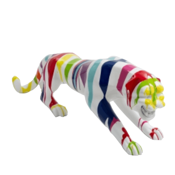 Resine Sculpture Panthère 110CM Multi Couleur DELOREY - S&C