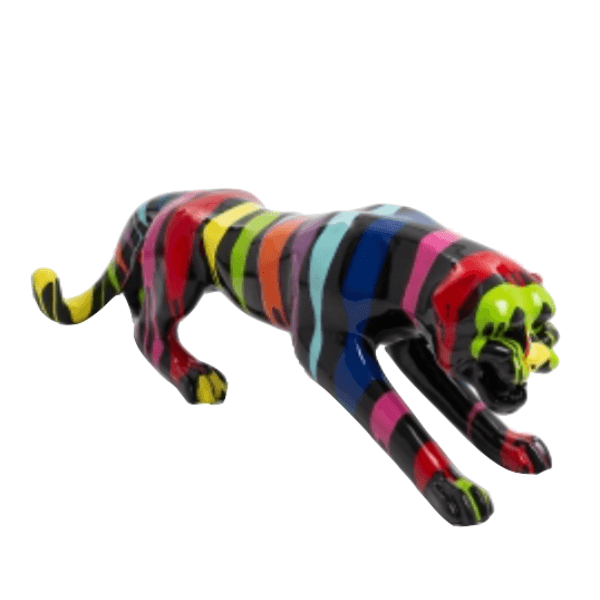 Resine Sculpture Panthère 110CM Multicolore BRIK - S&C