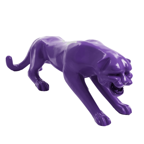 Resine Sculpture Panthere 110CM Violet ALOK - S&C