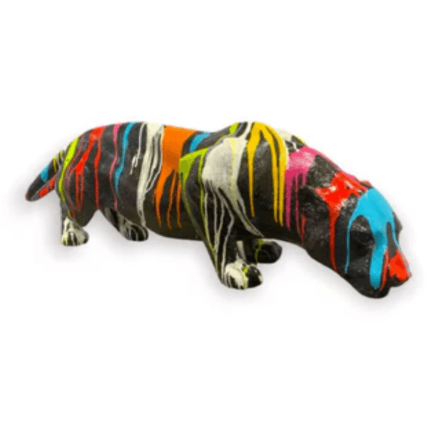 Resine Sculpture Panthère 140CM Multicolore NOLAN - S&C
