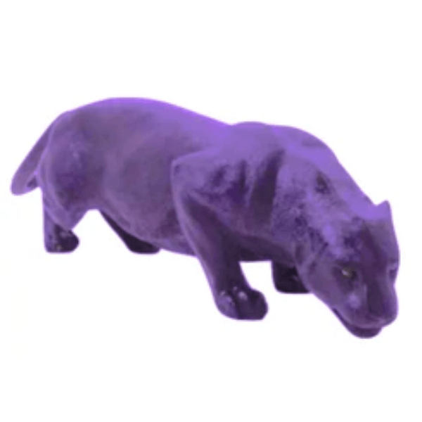 Resine Sculpture Panthere 140CM Violet KALYNO - S&C