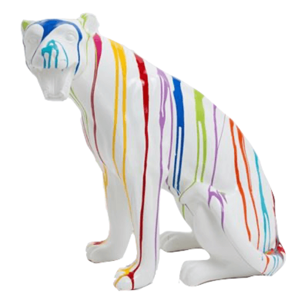 Resine Sculpture Panthere 75CM Multicolore ALVINE - S&C