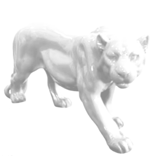 Resine Sculpture Panthere 80CM Blanc MATTEO - S&C