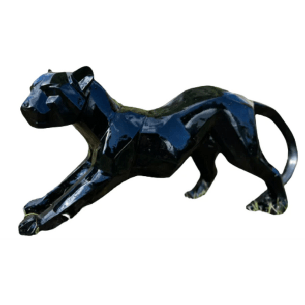 Resine Sculpture Panthere 50CM Noir QUOVIS - S&C